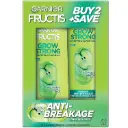 Bộ dầu gội và dầu xả Garnier Fructis Grow Strong  ,1 bộ gồm:Dầu gội 370ml, Dầu xả 354ml.Hàng mới 100%