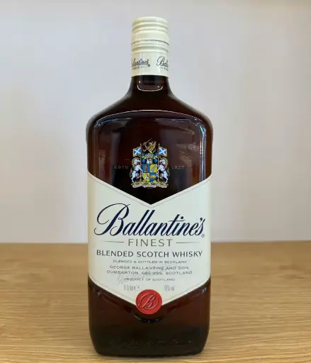 Rượu (Whisky) hiệu: BALLANTINES FINEST 1000ml,nồng độ cồn: 40% , 12 chai/thùng ( Hàng mới 100%)