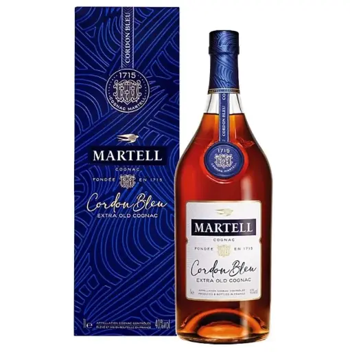 MARTELL CORDON BLEU 700ml,nồng độ cồn: 40% , 3 chai/thùng ( Hàng mới 100%)